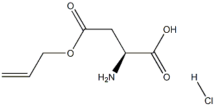 (2S)-2-amino-4-oxo-4-(prop-2-en-1-yloxy)butanoic acid hydrochloride 结构式