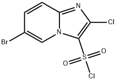 6-溴-2-氯咪唑并[1,2-A]吡啶-3-磺酰氯 结构式