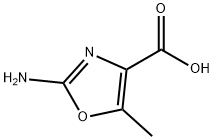 2-amino-5-methyl-1,3-oxazole-4-carboxylic acid 结构式