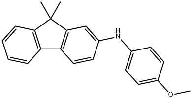 (9,9-Dimethyl-9H-fluoren-2-yl)-(4-methoxy-phenyl)-amine 结构式