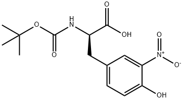 BOC-D-3-硝基酪氨酸 结构式