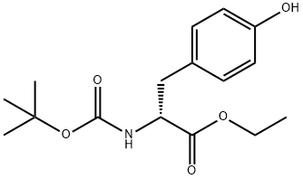 BOC-D-酪氨酸乙酯 结构式