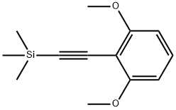 (2-(2,6-dimethoxyphenyl)ethynyl)trimethylsilane 结构式
