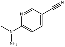 6-(1-甲基肼基)烟腈 结构式