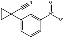 1-(3-硝基-苯基)-环丙甲腈 结构式