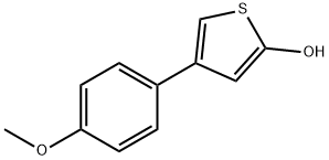 2-Hydroxy-4-(4-methoxyphenyl)thiophene 结构式