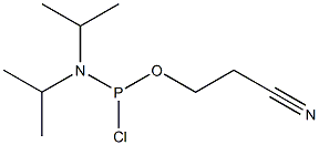 2-cyanoethyl N,N- diisopropylchlorophosphoramidite 结构式