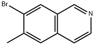 7-bromo-6-methylisoquinoline 结构式