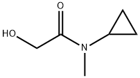 N-环丙基-2-羟基-N-甲基乙酰胺 结构式