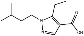 5-乙基-1-(3-甲基丁基)-1H-吡唑-4-羧酸 结构式