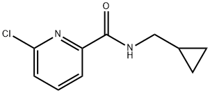 6-氯-N-(环丙基甲基)吡啶-2-甲酰胺 结构式