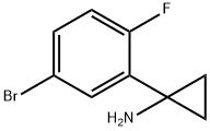 1-(2-氟-5-溴苯基)环丙胺 结构式