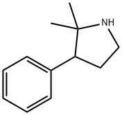 2,2-二甲基-3-苯基吡咯烷 结构式