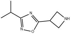 5-(氮杂环丁烷-3-基)-3-异丙基-1,2,4-噁二唑 结构式