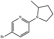 5-溴-2-(2-甲基吡咯烷-1-基)吡啶 结构式