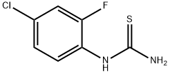 (4-氯-2-氟苯基)硫代脲 结构式