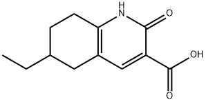 6-乙基-2-氧代-1,2,5,6,7,8-六氢喹啉-3-羧酸 结构式