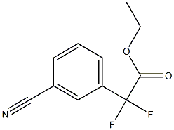 2-(3-氰基苯基)-2,2-二氟乙酸乙酯 结构式