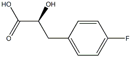 (S)-2-羟基-3-(4-氟苯基)丙酸 结构式