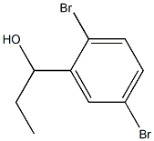 1-(2,5-dibromophenyl)propan-1-ol 结构式