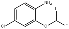 4-氯-2-(二氟甲氧基)苯胺 结构式