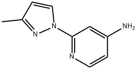 2-(3-METHYL-1H-PYRAZOL-1-YL)PYRIDIN-4-AMINE 结构式