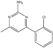 2-Amino-4-(2-chlorophenyl)-6-methylpyrimidine 结构式
