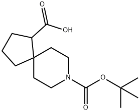 8-(tert-butoxycarbonyl)-8-azaspiro[4.5]decane-1-carboxylic acid 结构式