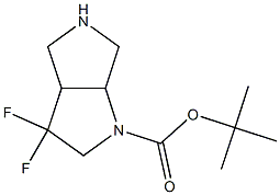 tert-butyl 3,3-difluorohexahydropyrrolo[3,4-b]pyrrole-1(2H)-carboxylate 结构式