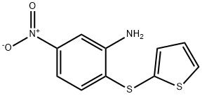 5-硝基-2-(噻吩-2-基巯基)苯胺 结构式