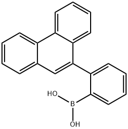 [2-(菲-9-基)苯基]硼酸 结构式