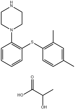 DL-乳酸伏硫西汀 结构式