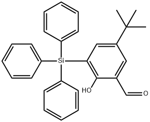 5-(1,1-dimethylethyl)-2-hydroxy-3-(triphenylsilyl)-Benzaldehyde 结构式