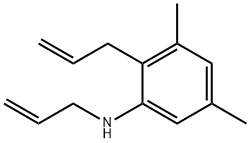 N,2-二烯丙基-3,5-二甲基苯胺 结构式