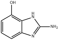 2-氨基-1H-苯并[D]咪唑-7-醇 结构式