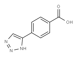 4-(1H-1,2,3-TRIS唑-4-YL)BENZOIC ACID 结构式