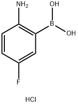 2-AMINO-5-FLUOROPHENYLBORONIC ACID, HCL 结构式