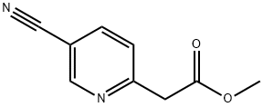 2-(5-氰基吡啶-2-基)乙酸甲酯 结构式