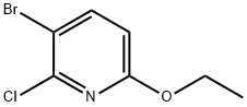 3-溴-2-氯-6-甲氧基吡啶 结构式