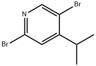 2,5-二溴-4-异丙基吡啶 结构式