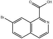 7-溴异喹啉-1-羧酸 结构式