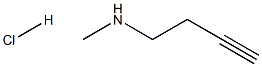 N-甲基丁-3-炔-1-胺盐酸盐 结构式