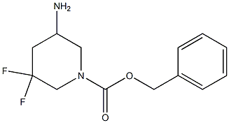 benzyl 5-amino-3,3-difluoropiperidine-1-carboxylate 结构式