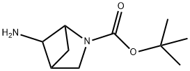 5-氨基-2-氮杂双环[2.1.1]己烷-2-羧酸叔丁酯 结构式