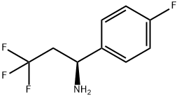 (S)-3,3,3-trifluoro-1-(4-fluorophenyl)propan-1-amine 结构式