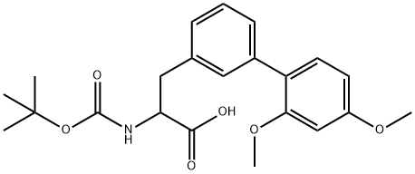 Boc-3-(2,4-dimethoxyphenyl)-DL-phenylalanine 结构式