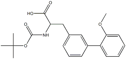 Boc-3-(2-methoxyphenyl)-DL-phenylalanine 结构式