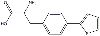 4-(Thiophen-2-yl)-DL-phenylalanine 结构式