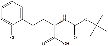 (2S)-4-(2-chlorophenyl)-2-[(2-methylpropan-2-yl)oxycarbonylamino]butanoic acid 结构式