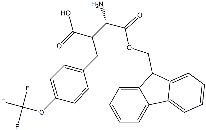 Fmoc-(S)-3-amino-2-(4-(trifluoromethoxy)benzyl)propanoicacid 结构式